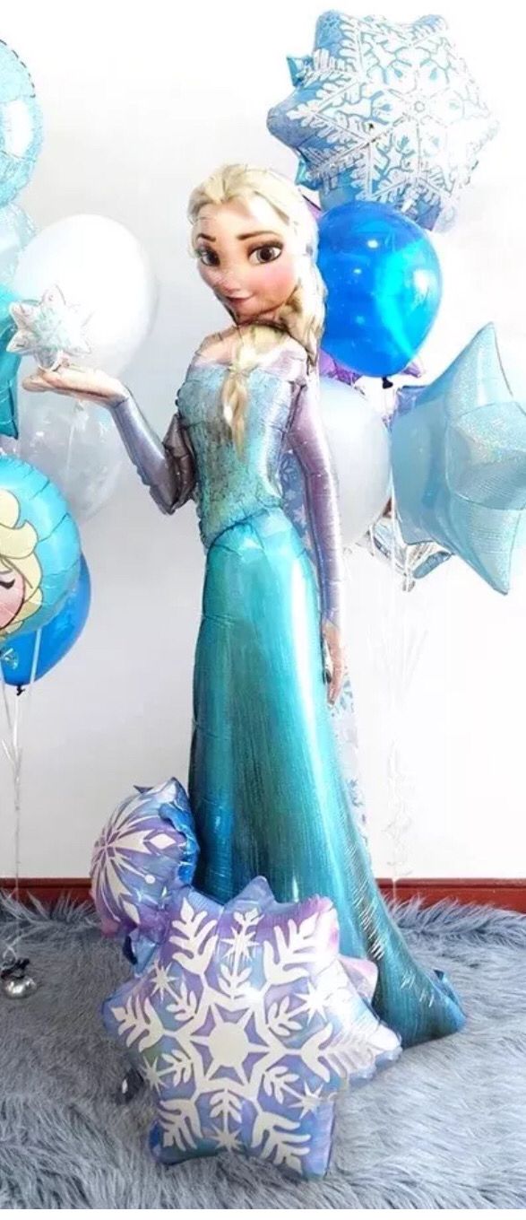 Elsa Frozen Balloon | 144cm Tall | Helium Foil AirWalker | Birthday | Party