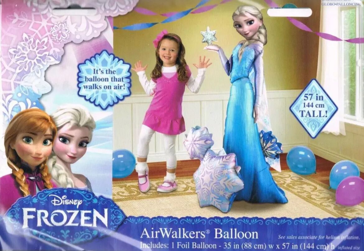Elsa Frozen Balloon | 144cm Tall | Helium Foil AirWalker | Birthday | Party