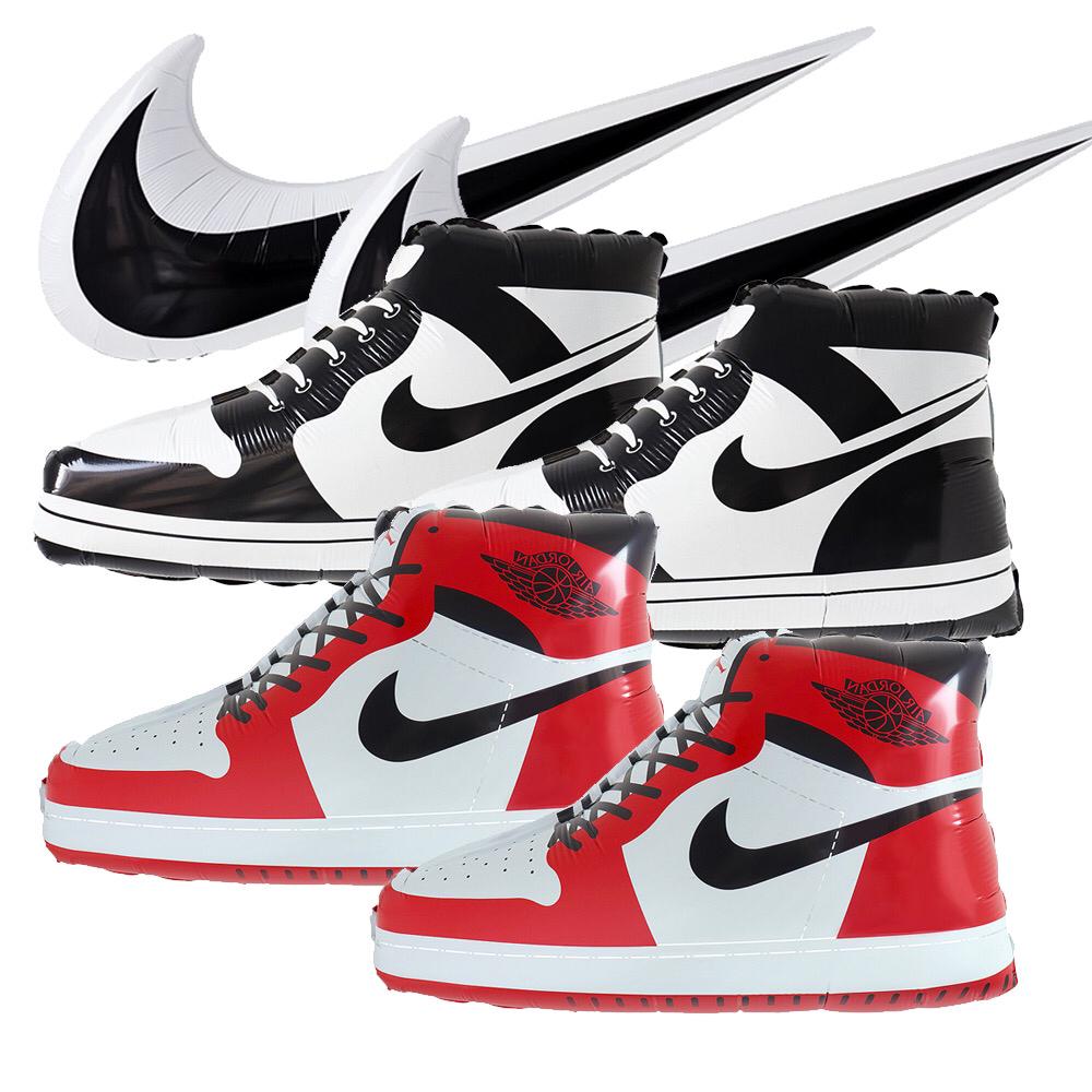 16pc Nike Sneaker Balloon Set | Foil & Latex Balloon Set | Birthday | Kids Party