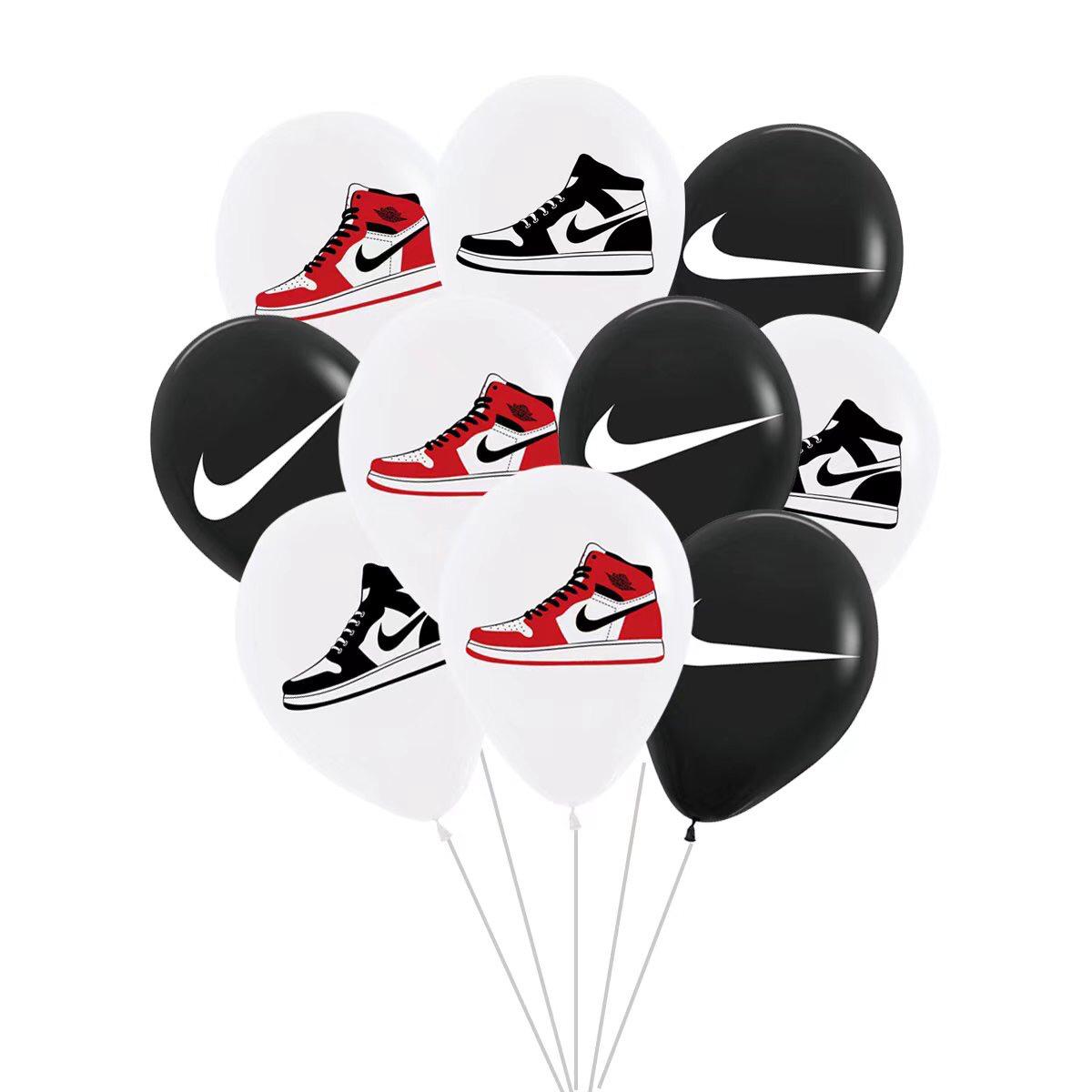 16pc Nike Sneaker Balloon Set | Foil & Latex Balloon Set | Birthday | Kids Party