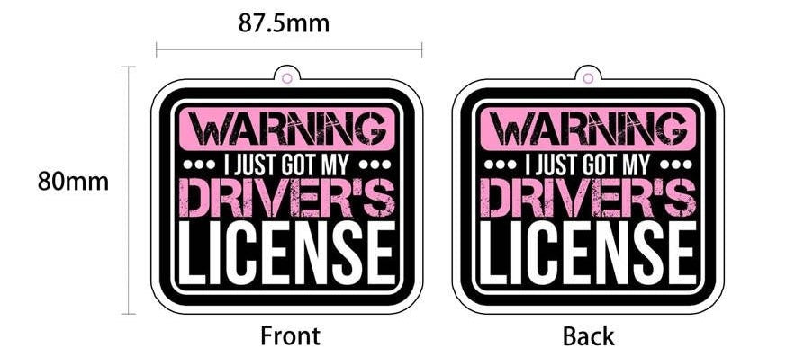 Just passed pink | new driver scented car air freshener