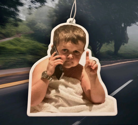 Hasbulla on Phone Meme - Car Air Freshener