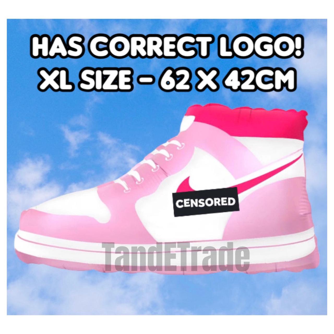 XL Hypebeast Sneaker Balloon X2 Set | PINK | Party | Birthday | Foil Balloon |