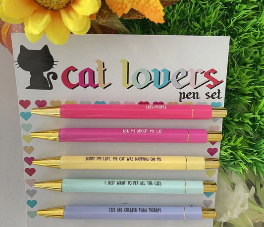 Cat Lovers Pen Set