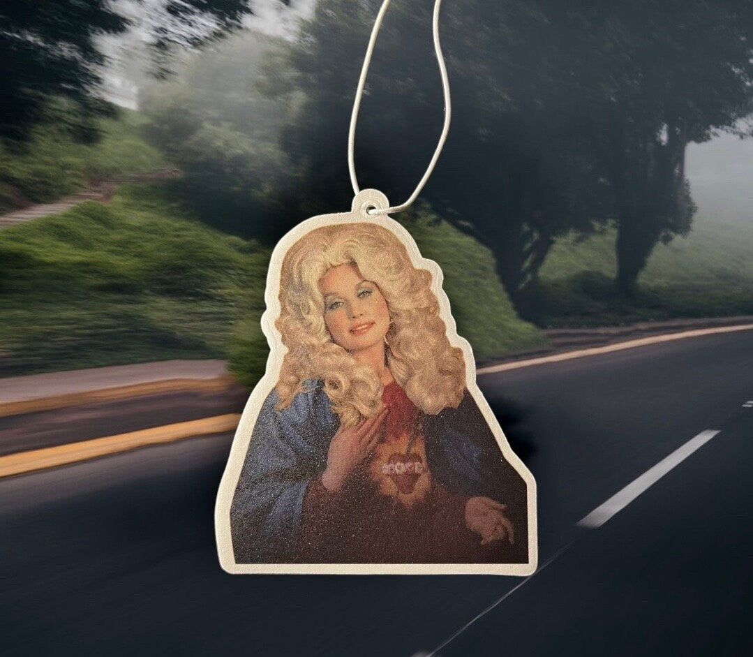 Dolly Parton scented car air freshener